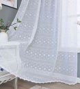 -2023400- Natur  HxB 245x140 cm Gardine Pompom »VALENCIA« Multiband Scherli Transparent Leinen-Optik