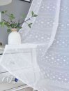 -2023400- Natur  HxB 245x140 cm Gardine Pompom »VALENCIA« Multiband Scherli Transparent Leinen-Optik