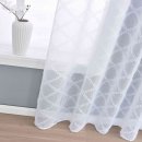 -2023430- Natur HxB 245x145 cm Gardine Diamond »VALENCIA« Multiband Scherli Transparent Leinen-Optik