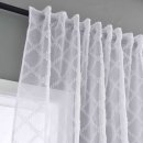 -2023430- Natur HxB 245x145 cm Gardine Diamond »VALENCIA« Multiband Scherli Transparent Leinen-Optik