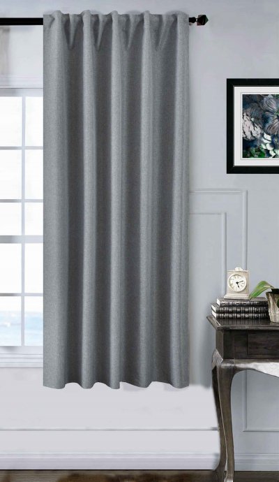 -2023600- Grau HxB 175x140 cm Verdunkelungsvorhang 100%...