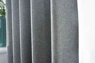 -2023600- Grau HxB 175x140 cm Verdunkelungsvorhang 100% Verdunkelung »BOSTON Dark« Multibandaufhängung
