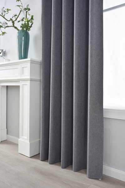 -2023600- Dunkelgrau HxB 175x140 cm Verdunkelungsvorhang 100% Verdunkelung »BOSTON Dark« Multibandaufhängung