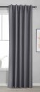 -2023600- Dunkelgrau HxB 245x140 cm Verdunkelungsvorhang 100% Verdunkelung »BOSTON Dark« Multibandaufhängung