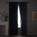 -2023600- Dunkelgrau HxB 245x140 cm Verdunkelungsvorhang 100% Verdunkelung »BOSTON Dark« Multibandaufhängung