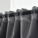 -2023600- Dunkelgrau HxB 245x140 cm Verdunkelungsvorhang 100% Verdunkelung »BOSTON Dark« Multibandaufhängung