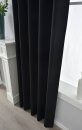-2023600- Schwarz HxB 175x140 cm Verdunkelungsvorhang 100% Verdunkelung »BOSTON Dark« Multibandaufhängung