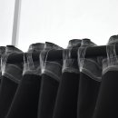 -2023600- Schwarz HxB 175x140 cm Verdunkelungsvorhang 100% Verdunkelung »BOSTON Dark« Multibandaufhängung