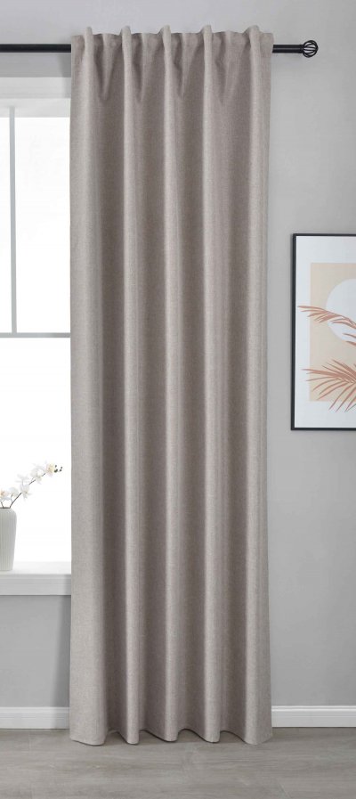 -2023600- Taupe HxB 245x140 cm Verdunkelungsvorhang 100%...
