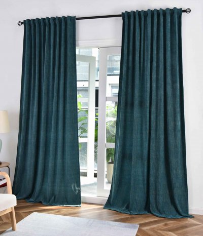 -2023340-2- Grün Gold HxB 245x135 cm 2 Vorhänge...