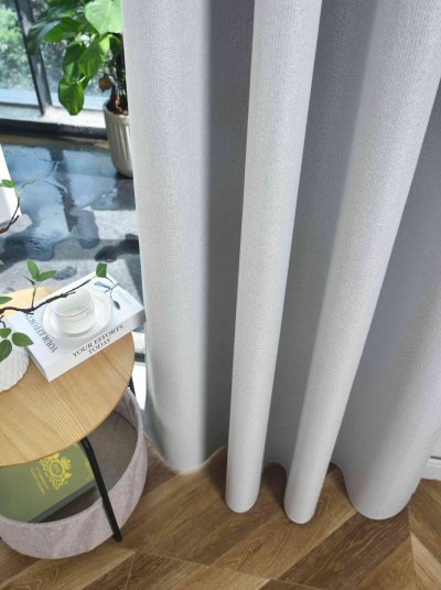 -202410- Stein HxB 225x145 cm Verdunkelungsvorhang 100% Black Out »München Dark« Ösen Raffhalter