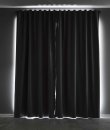 -202410- Grau HxB 175x145 cm Verdunkelungsvorhang 100% Black Out »München Dark« Ösen Raffhalter
