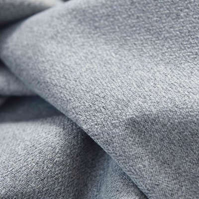 -202410- Grau HxB 245x145 cm Verdunkelungsvorhang 100% Black Out »München Dark« Ösen Raffhalter