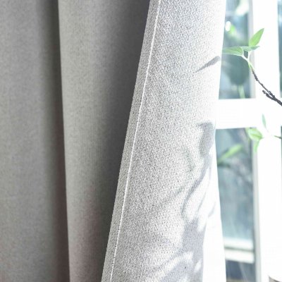 -202410- Sand HxB 225x145 cm Verdunkelungsvorhang 100% Black Out »München Dark« Ösen Raffhalter
