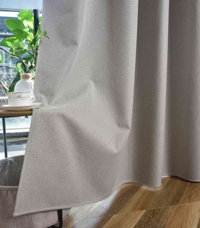 -202410- Sand HxB 225x145 cm Verdunkelungsvorhang 100% Black Out »München Dark« Ösen Raffhalter