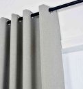 -202410- Sand HxB 225x145 cm Verdunkelungsvorhang 100% Black Out »München Dark« Ösen Raffhalter