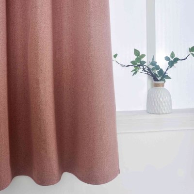 -202410- Altrosa HxB 225x145 cm Verdunkelungsvorhang 100% Black Out »München Dark« Ösen Raffhalter