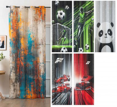 Gardine Bedruckt Grobfaser Linenlook »Seoul...