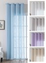 Gardine Uni Grobfaser Linenlook »Seoul« Ösen, mit Raffhalter 170GSM Sheer Linen Slub