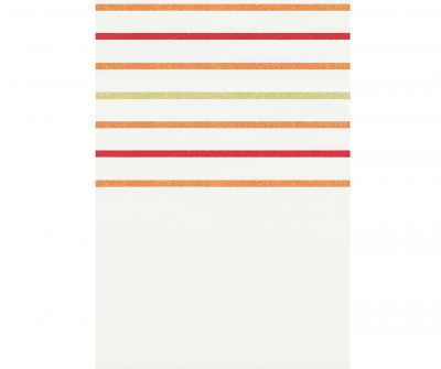 Dekoschal Gardine, mit Kräuselband, Farbe Orange und Rote Querstreifen, Halbtransparent, in verschiedenen Größen