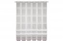 Clipsrollo HxB 145x32 cm WEIß LILA transparenter Stoff Stangendurchzug inklusive Clipse waschbar, 812614-1
