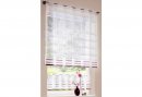 Clipsrollo HxB 145x32 cm WEIß LILA transparenter Stoff Stangendurchzug inklusive Clipse waschbar, 812614-1