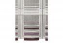 Clipsrollo HxB 145x32 cm WEIß LILA transparenter Stoff Stangendurchzug inklusive Clipse waschbar, 812614-1