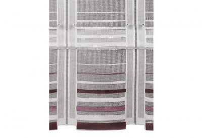 Clipsrollo HxB 145x135 cm WEIß LILA transparenter Stoff Stangendurchzug inklusive Clipse waschbar, 812614-7