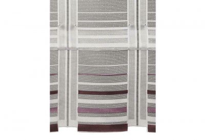 Clipsrollo HxB 145x135 cm WEIß LILA transparenter Stoff Stangendurchzug inklusive Clipse waschbar, 812614-7