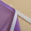 -855892- 2er-Pack Schiebepanel, Schiebegardine, Flächenvorhang Uni mit Klettband incl. Paneelwagen HxB 245x60 cm verschiedene Farben