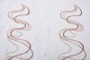 -112231-WELLE Stickerei Gardinen Set 4 Tlg. Tunneldurchzug Gardinenband -112231-